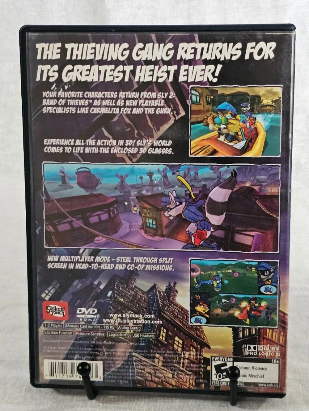 Sly 3 Honor Among Thieves PS2 (PlayStation 2, 2005) Disc Very Good Y2K